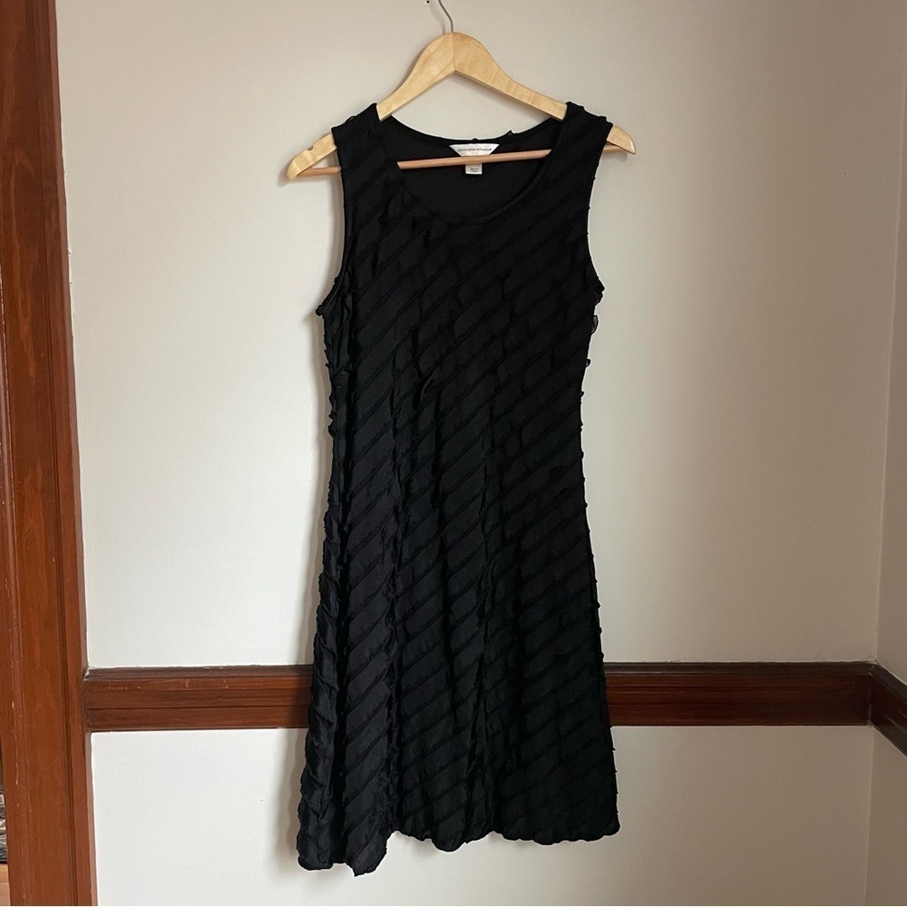Christopher & Banks Blue Ruffled Sleeveless Mini Dress - Picture 6 of 6